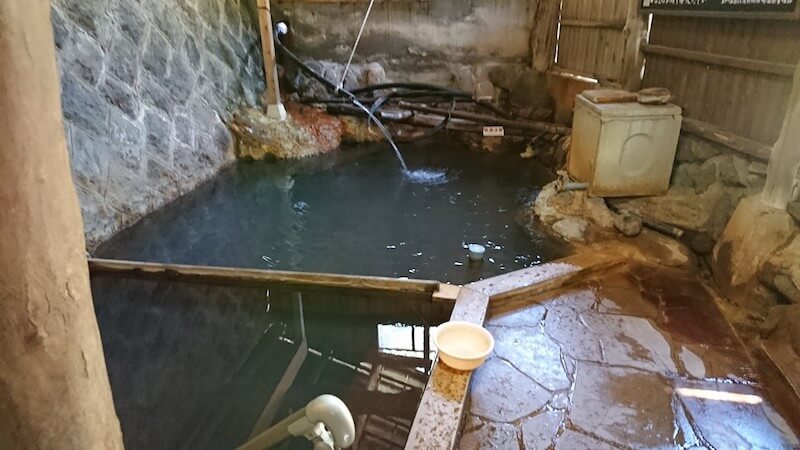 黒川温泉 穴湯のお風呂